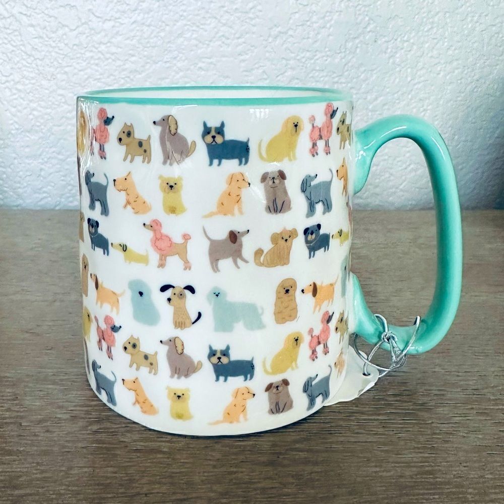 Ceramic Coffee Mug Miniature Dog Print